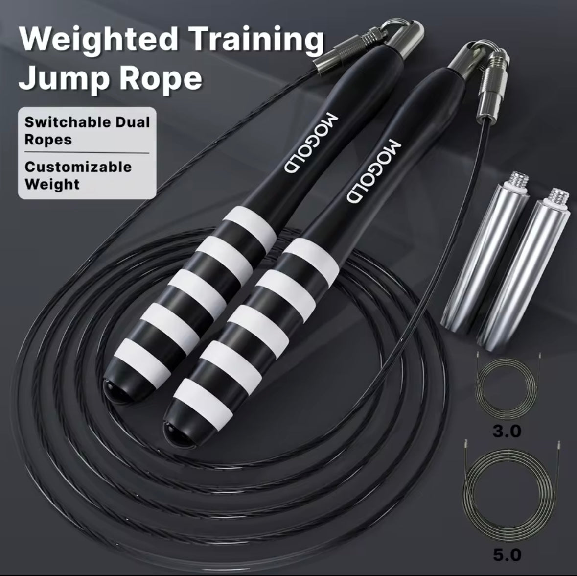 Corde à sauter professionnelle pour Crossfit, fil de gymnastique à domicile Durable pour hommes et femmes, corde à sauter de combat, perte de poids, équipements d'exercices sportifs.