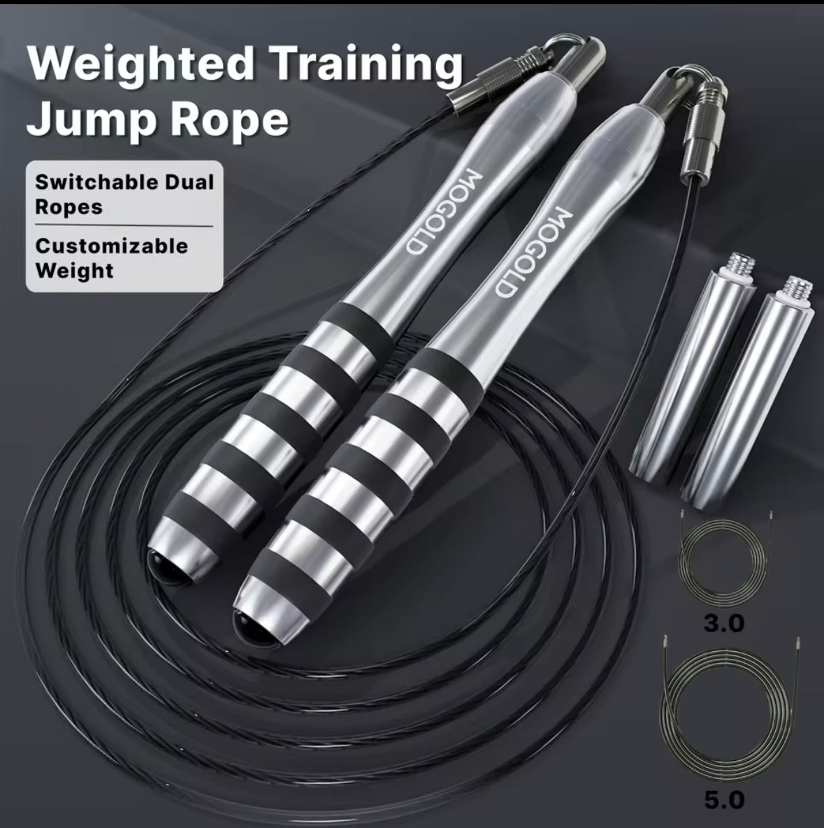Corde à sauter professionnelle pour Crossfit, fil de gymnastique à domicile Durable pour hommes et femmes, corde à sauter de combat, perte de poids, équipements d'exercices sportifs.